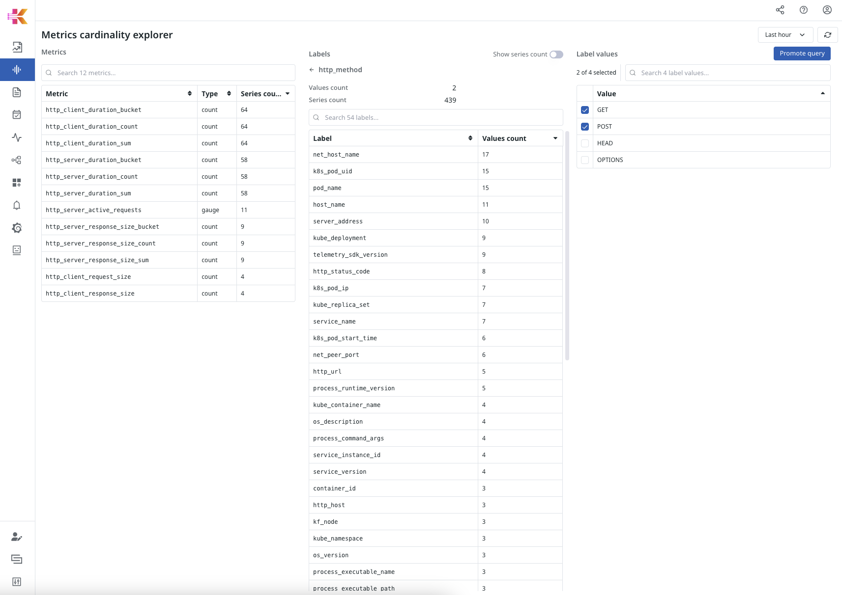 Promote query button